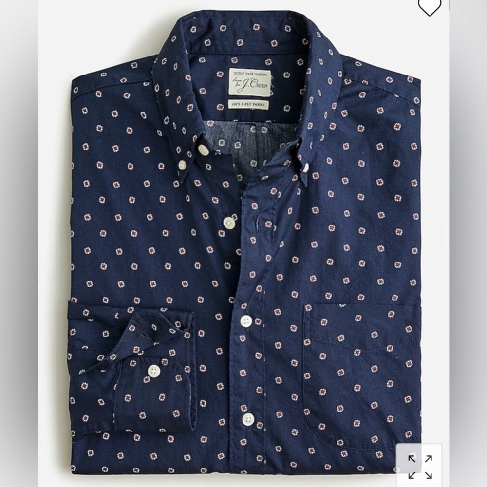 J.Crew Secret Wash 2 ply Cotton Slim Large